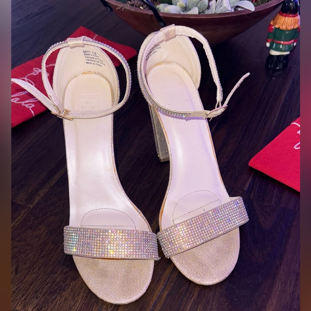 DB Glitter Block Heels OWO